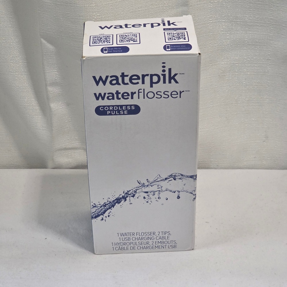 Waterpik Water Flosser Cordless Pulse White WF-20CD010 Rechargeable USB Portable